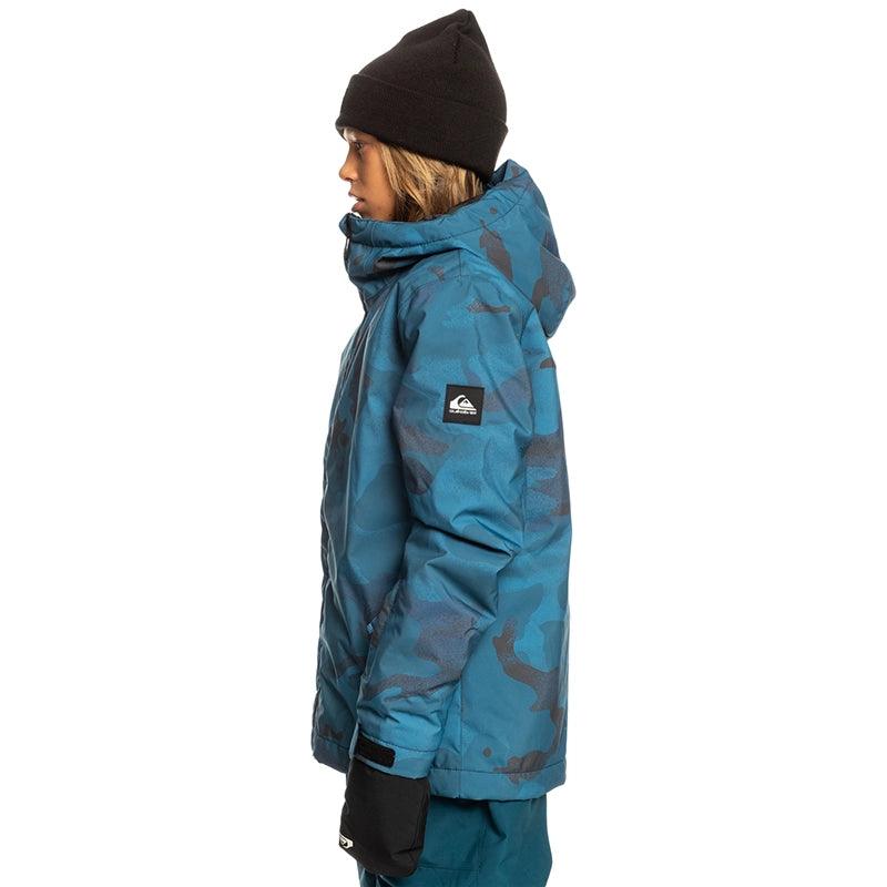 Campera Quiksilver Snow Mission Printed Niño Azul Camuflado - Indy