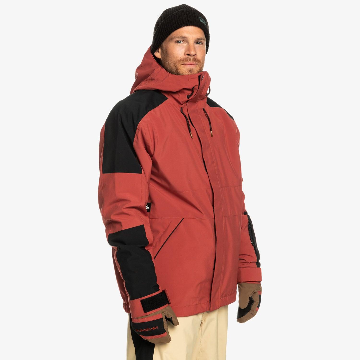 Campera Quiksilver Snow Radicalo Rojo Negro - Indy