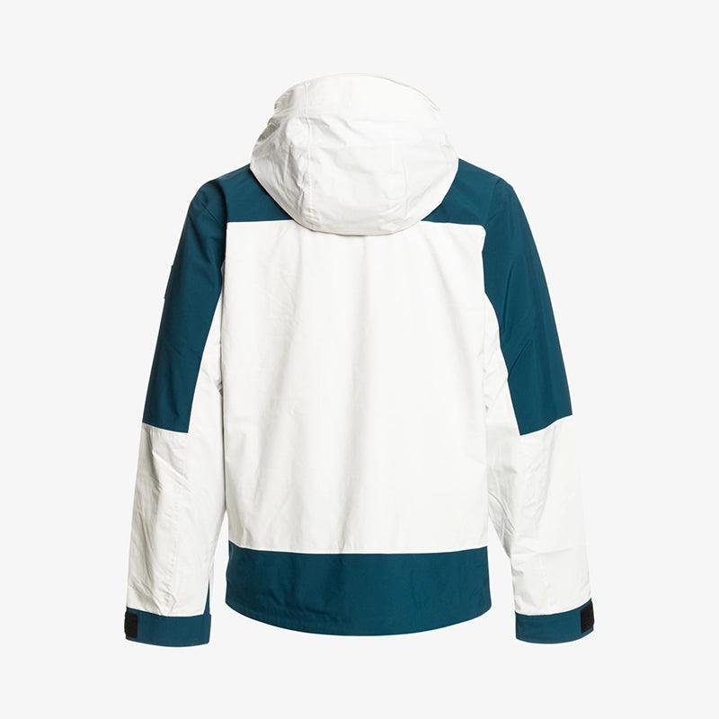 Campera Quiksilver Snow Ultralight Blanco Azul Petroleo - Indy