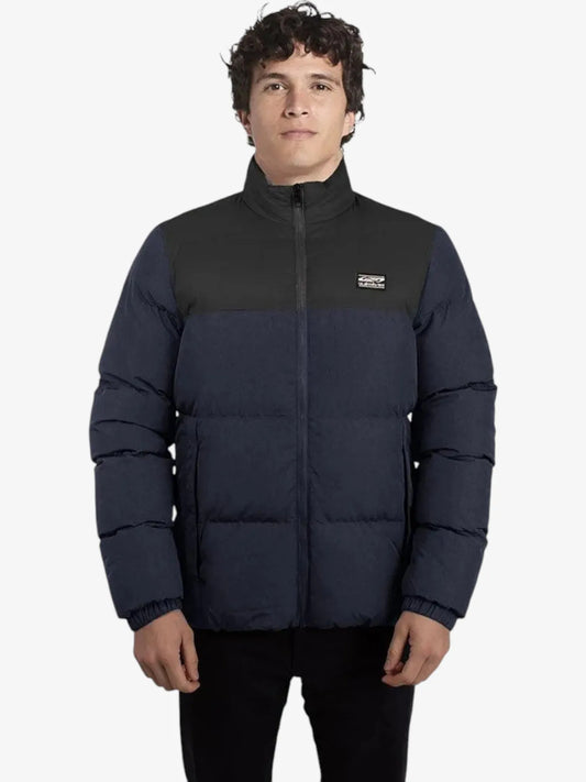 Campera Quiksilver Wolf Shoulders Azul Negro