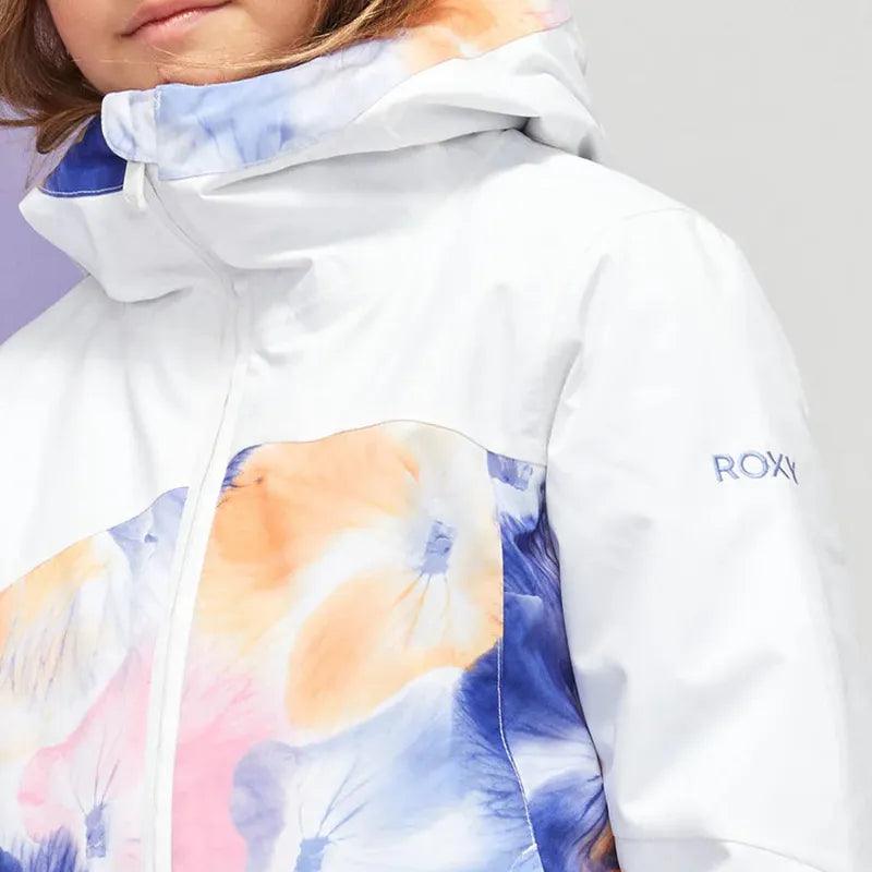 Campera Roxy Snow Greywood Niña Blanco Multicolor - Indy