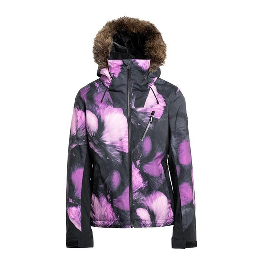 Campera Roxy Snow Jet Ski Premium Negro Violeta - Indy