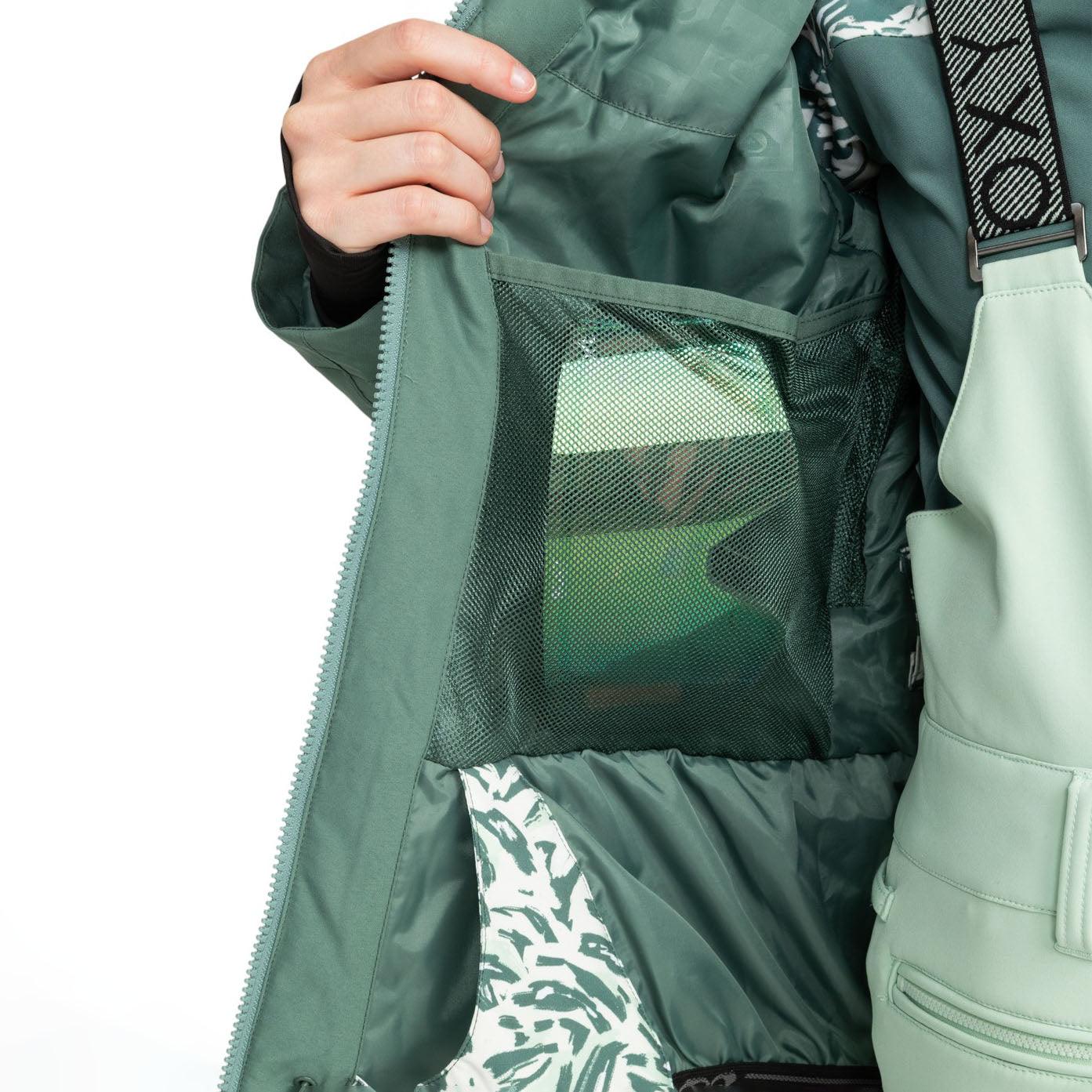 Campera Roxy Snow Jet Ski Premium Verde - Indy