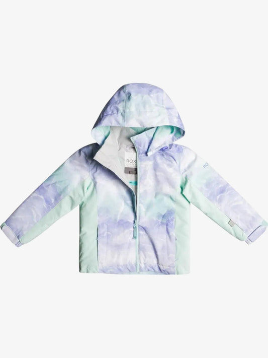 Campera Roxy Snow Snowy Tale Niña Verde Agua