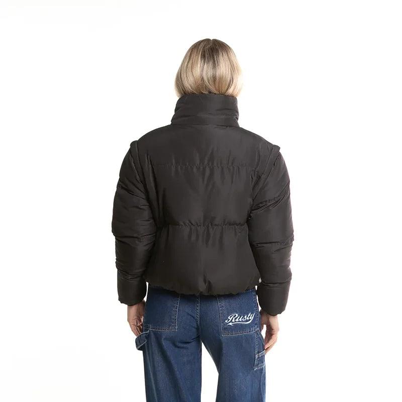 Campera Rusty Atoll Shorter Coat Mujer Negro - Indy