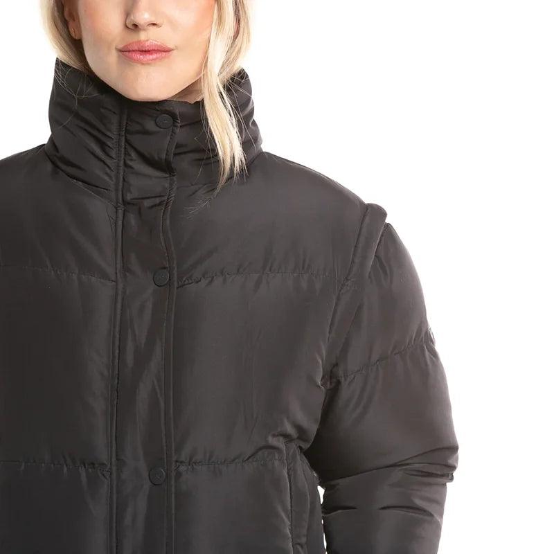 Campera Rusty Atoll Shorter Coat Mujer Negro - Indy