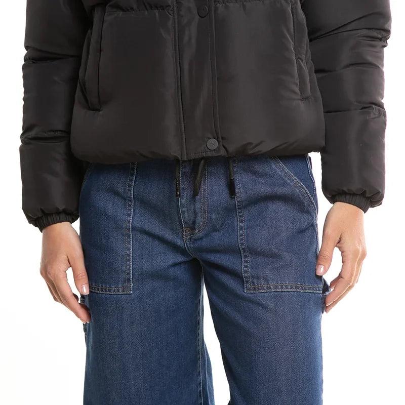 Campera Rusty Atoll Shorter Coat Mujer Negro - Indy