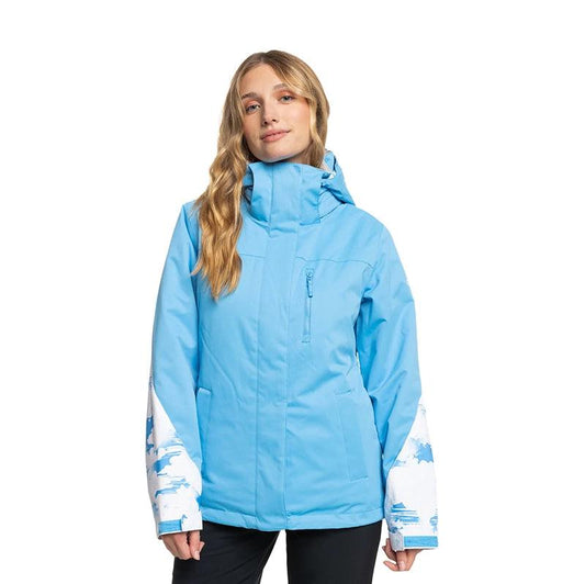 Campera Snow Roxy Jetty Block Celeste Blanco - Indy