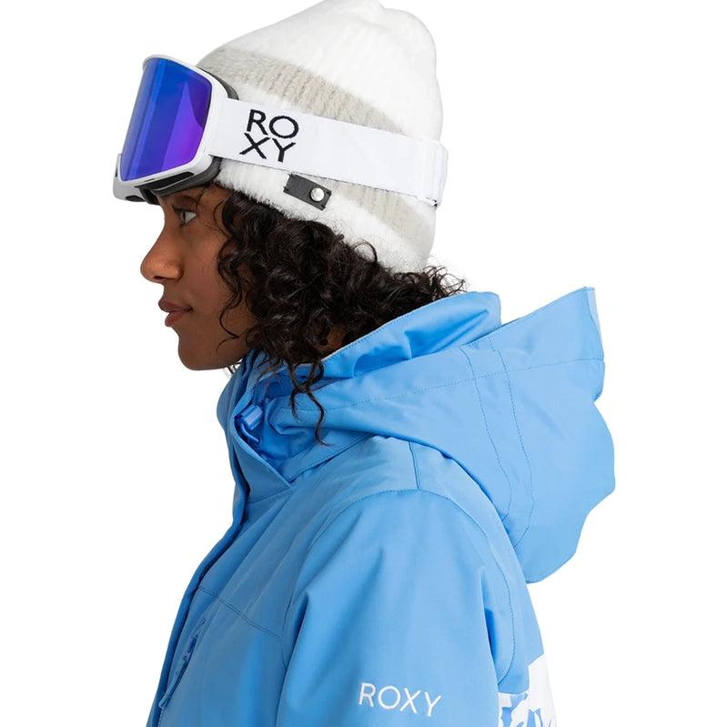 Campera Snow Roxy Jetty Block Celeste Blanco - Indy