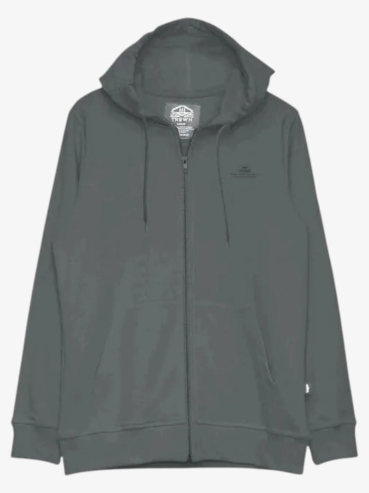 Campera Trown Zip Logo Circle Gris