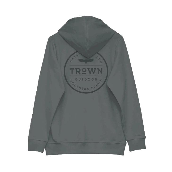 Campera Trown Zip Logo Circle Gris - Indy