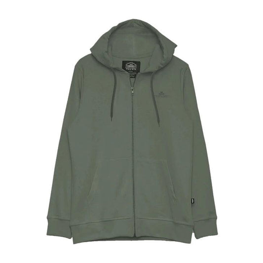 Campera Trown Zip Logo Circle Verde - Indy