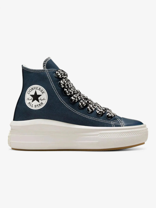 Zapatillas Converse Chuck Taylor Move Hi Platform Azul Blanco