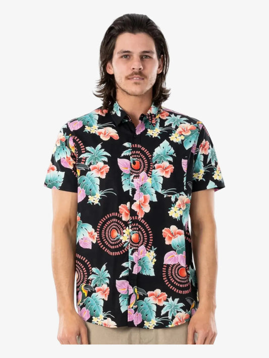 Camisa Rip Curl Tropical Negro - Indy