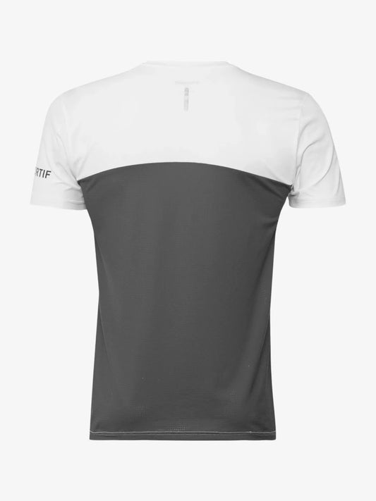 Remera Le Coq Sportif Training Reflective Blanco Gris