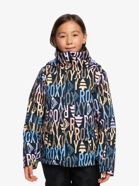 Campera Roxy Niña Snow Roxy Jetty Negro Print