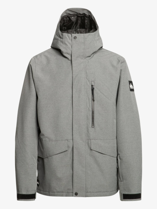 Campera Snow Quiksilver Mission Solid Gris Oscuro