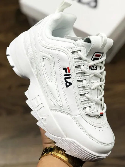 Zapatillas Fila Mujer Disruptor II Premium Blanco