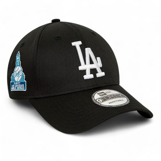 Gorra New Era Los Angeles Dodgers MLB Side Patch 9FORTY Negro Azul