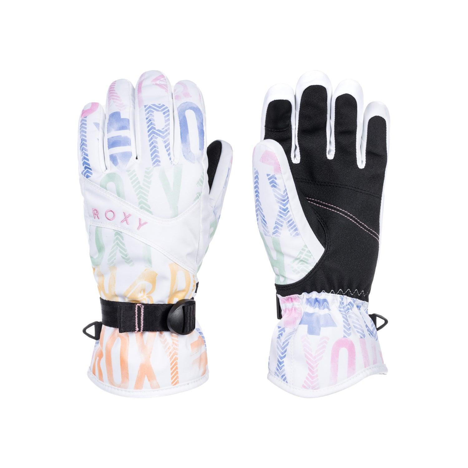 Guantes Roxy Snow Jetty Blanco Multicolor - Indy