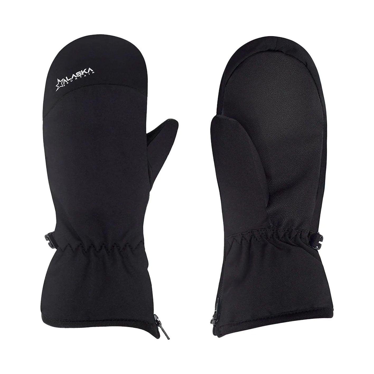 Guantes Snow Alaska Miton Crow Niño Negro - Indy