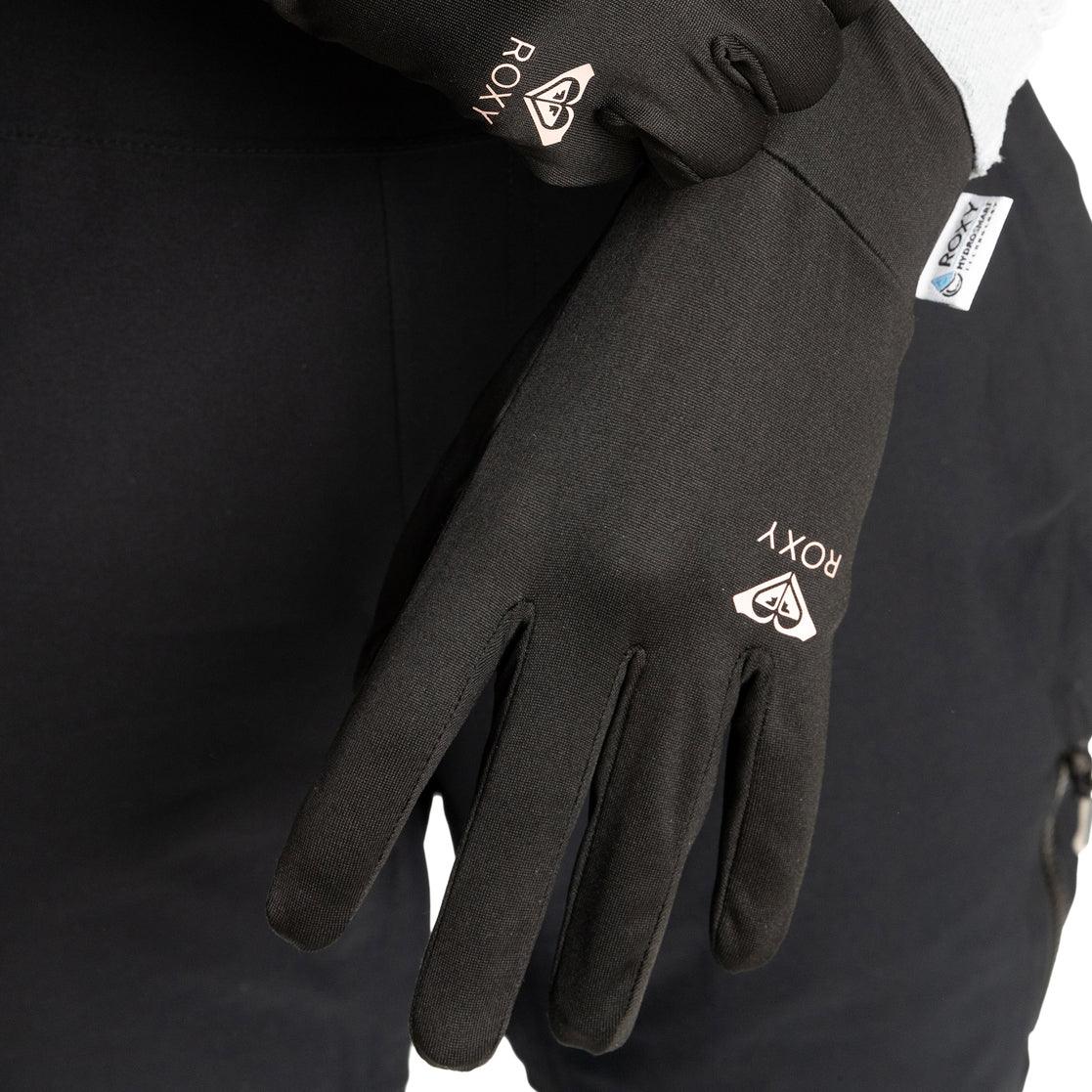 Guantes Snow Roxy Hydrosmart Liner Negro - Indy