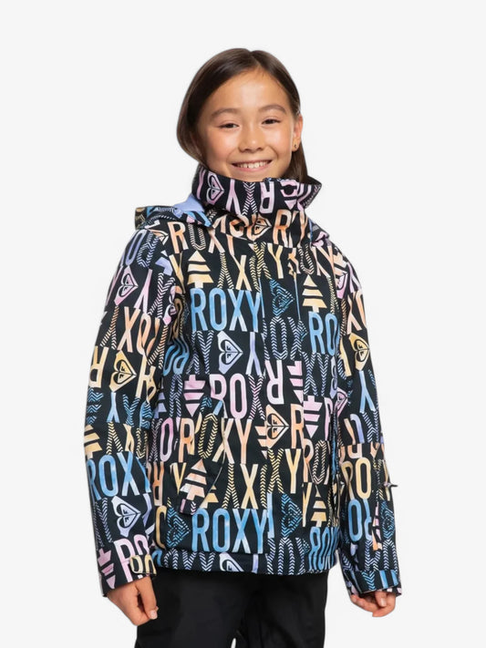 Campera Roxy Niña Snow Roxy Jetty Negro Print