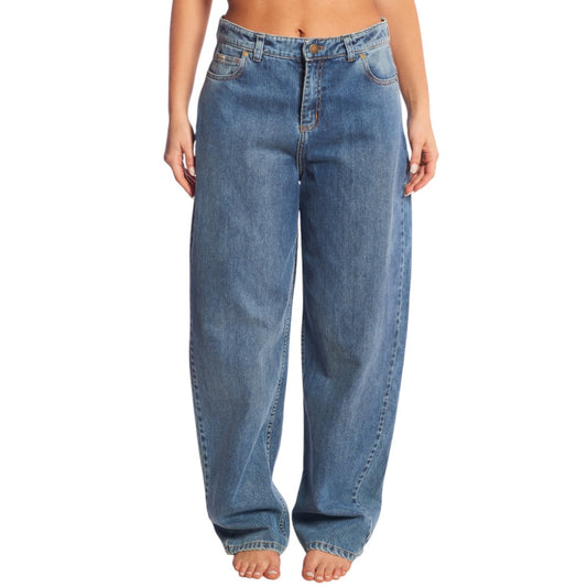 Jean Rip Curl Low Baggy Blue Mujer Azul