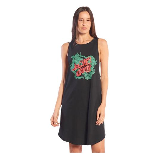 Vestido Santa Cruz Dragon Dot Negro-INDY