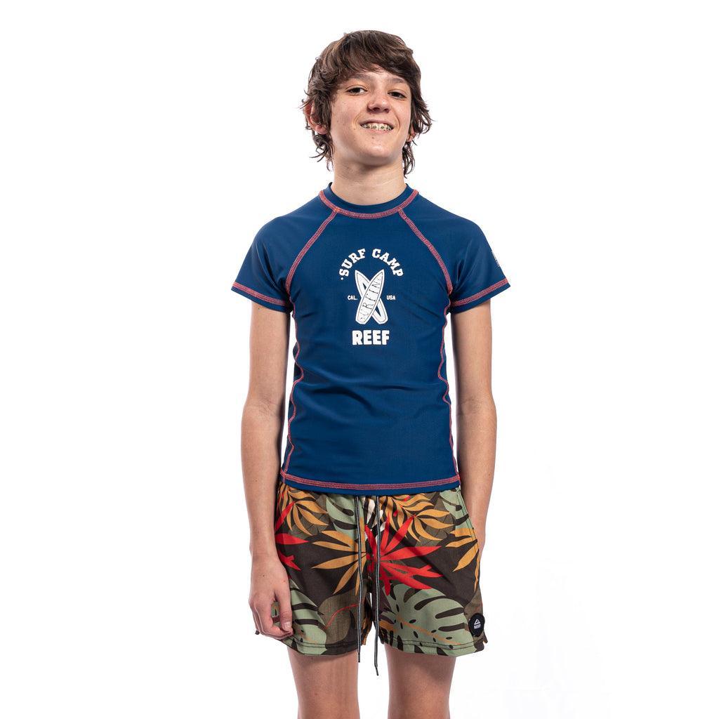 Lycra Reef Rashguard Child Lila Azul - Indy