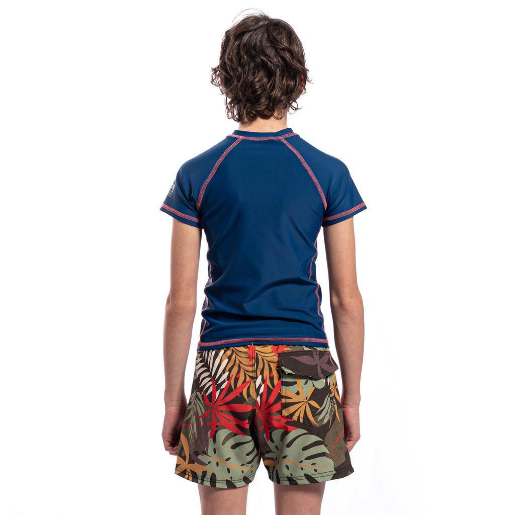 Lycra Reef Rashguard Child Lila Azul - Indy