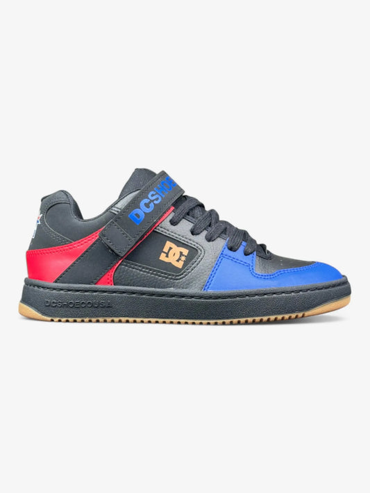 Zapatillas Dc Manteca V Ss Negro Rojo Azul