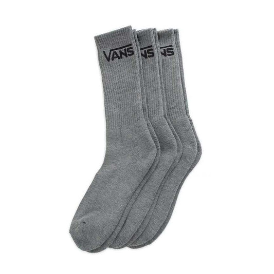 Medias Vans Classic Crew Tripack Gris Oscuro - Indy