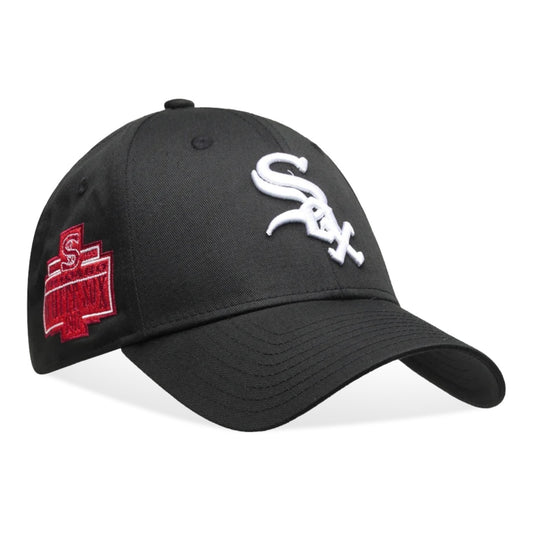 Gorra New Era Patch 9FORTY Chiwico Negro Rojo