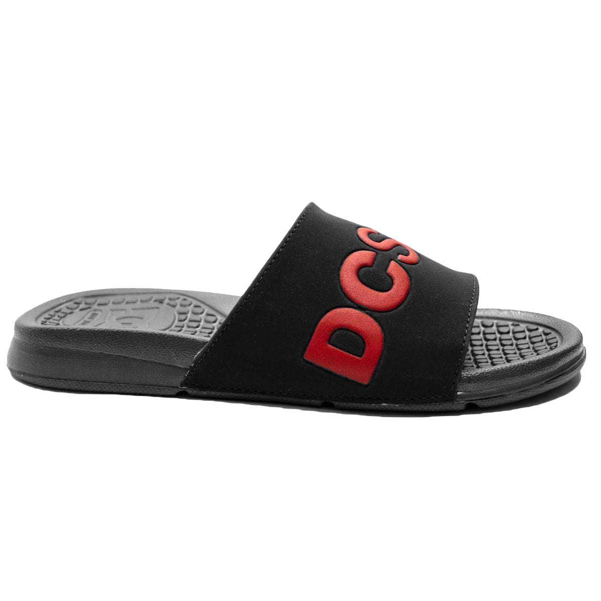 Ojota Dc Slide Negro Rojo - Indy