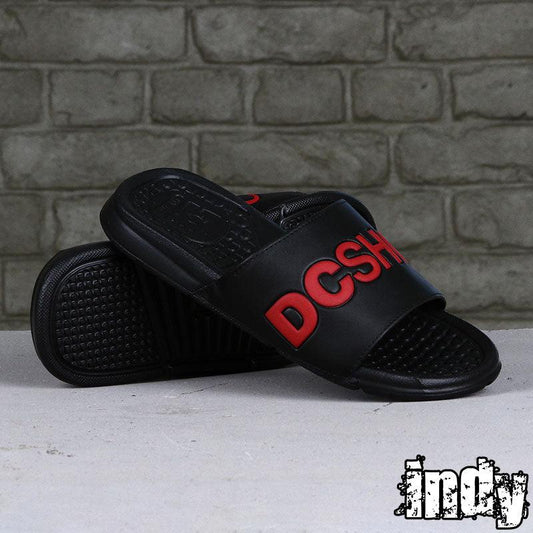 Ojota Dc Slide Negro Rojo - Indy