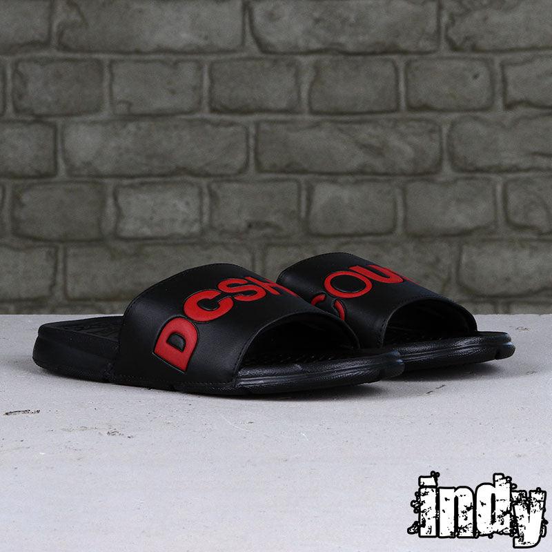 Ojota Dc Slide Negro Rojo - Indy