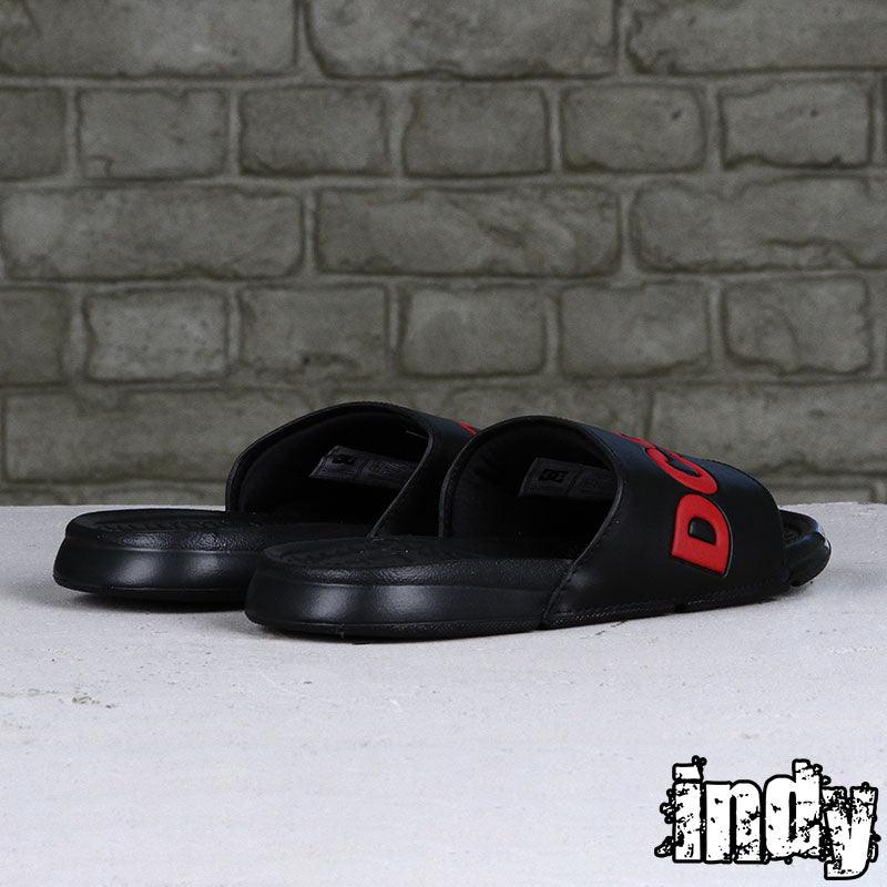 Ojota Dc Slide Negro Rojo - Indy