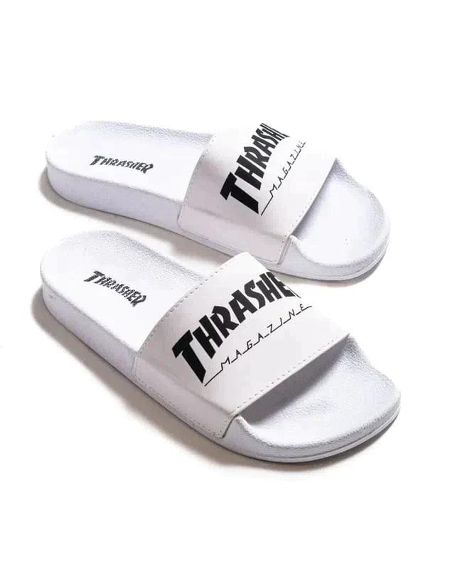 Ojota Thrasher Sliders Magazine Blanco - Indy