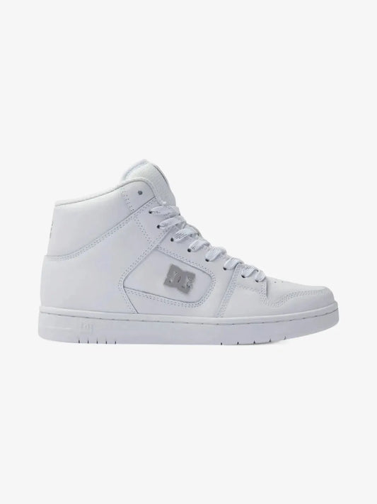 Zapatillas DC Mujer Manteca 4 Mid Blanco Plateado