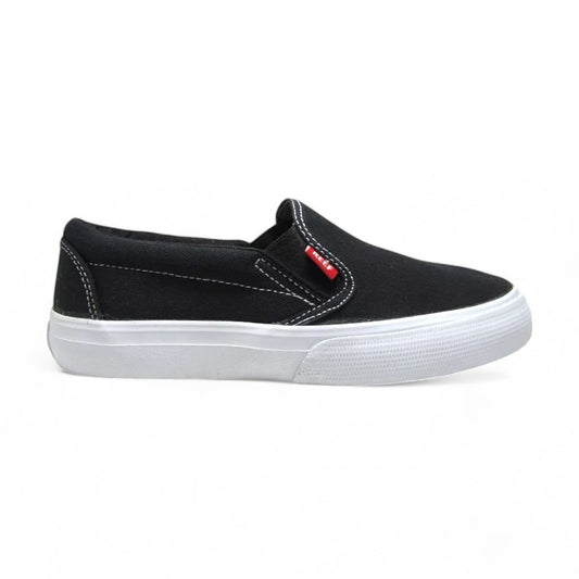 Zapatillas Reef Maui Slip On Negro Blanco