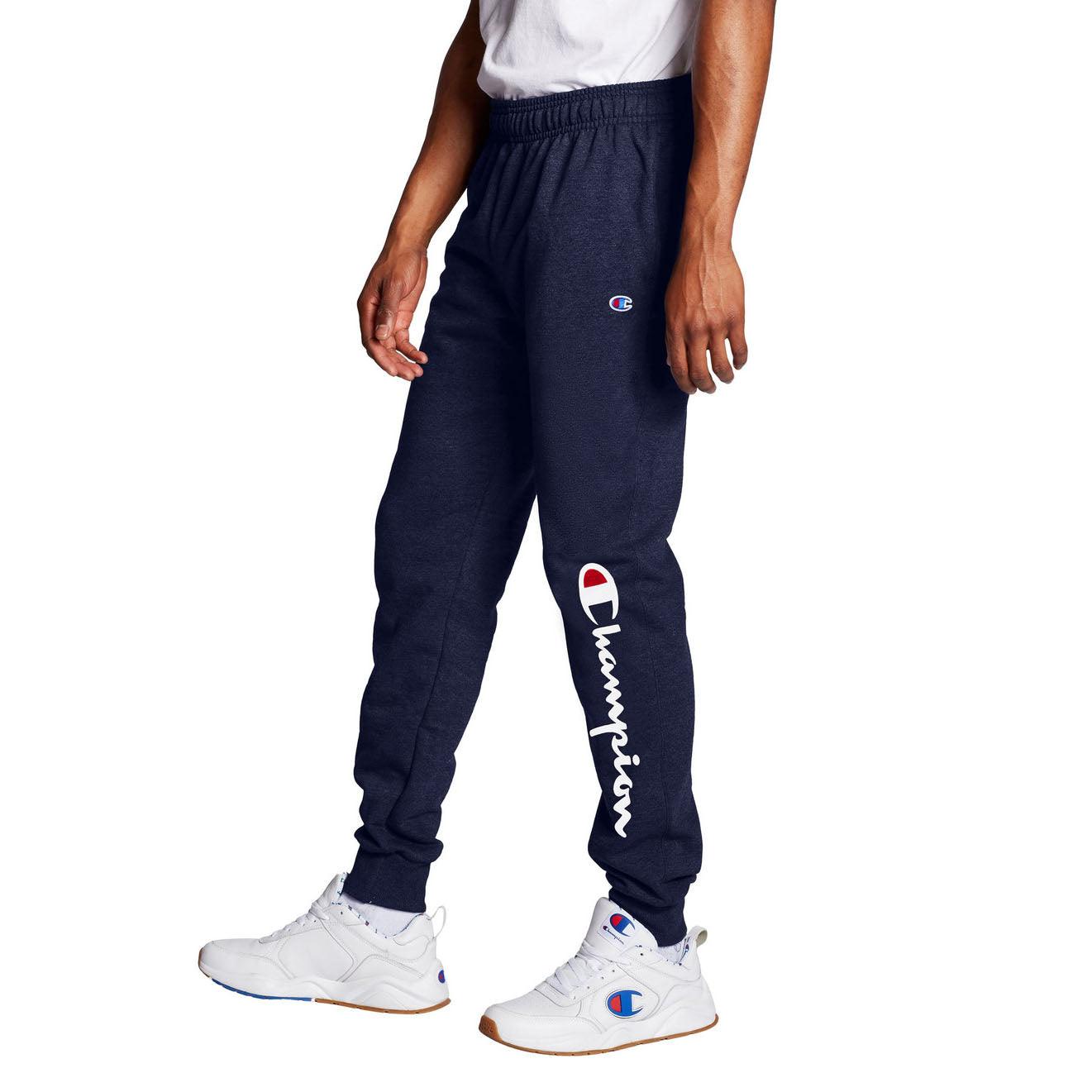 Champion hotsell sweatpants logo