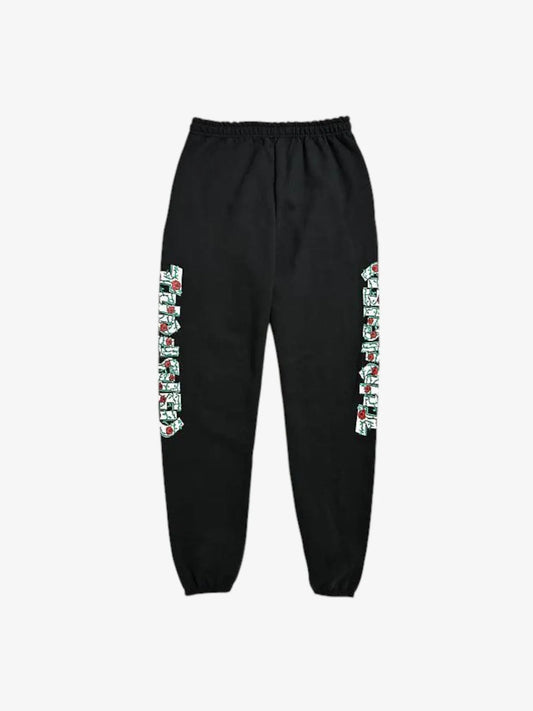 Pantalon Buzo Thrasher Roses Negro