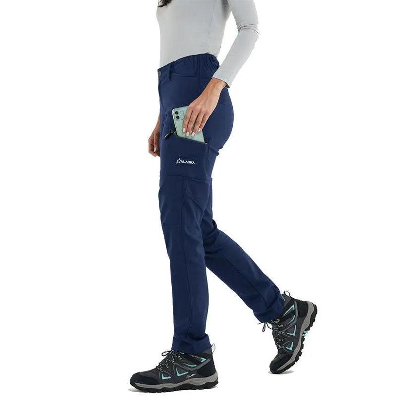 Pantalon Cargo Alaska Jungla Trekking Mujer Azul - Indy