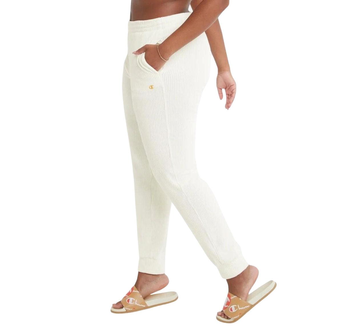 Pantalon Champion Corderoy Mujer Blanco