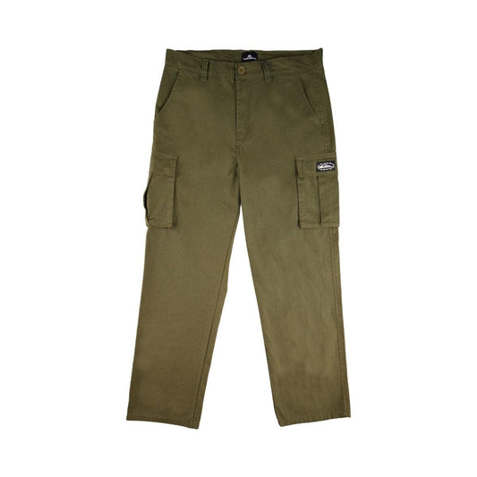Pantalon Quiksilver Baggy Mikey Cargo Verde Militar - Indy