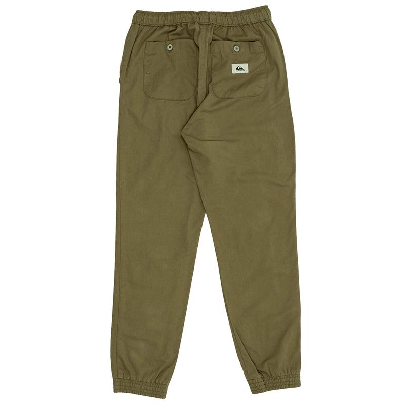 Pantalon Quiksilver Taxer Beach Cruiser Niño Verde Militar - Indy