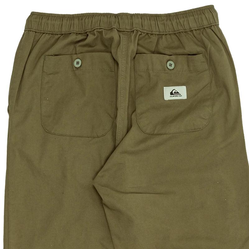 Pantalon Quiksilver Taxer Beach Cruiser Niño Verde Militar - Indy