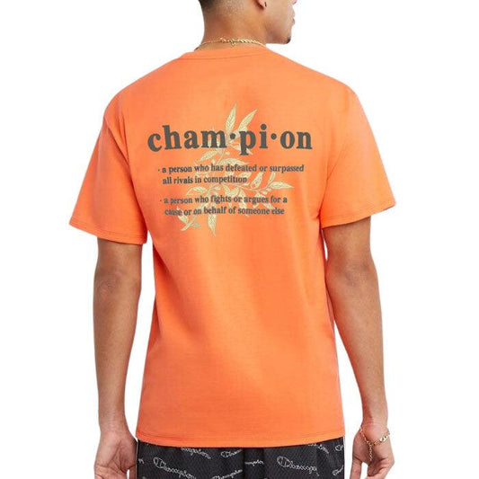 Remera Champion Heritage Short Sleeve Naranja - Indy