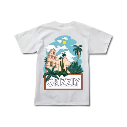 Remera Grizzly Cabana Sky Blanco